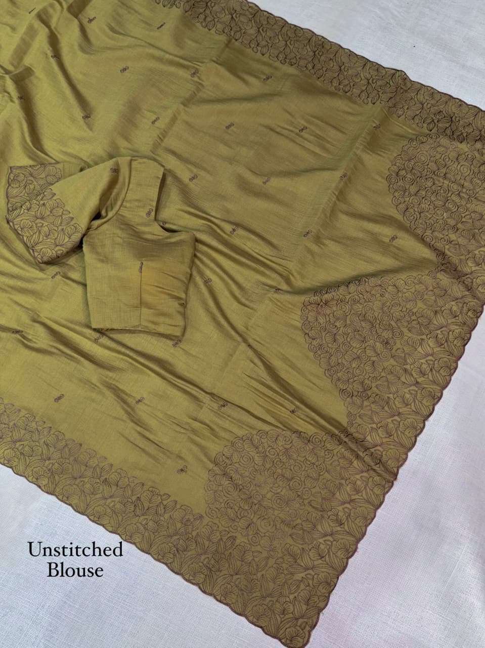 Smriti coral chiffon fancy fabric saree reseller in surat